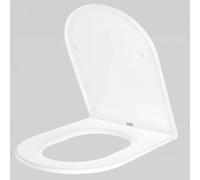 Litake Robuste et résistant à la décoloration - Abattant WC en forme de D en double polypropylène - Ergonomique, facile à nettoyer, charnières stables, ajustement universel - Idéal pour la rénovation