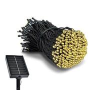 Litark Guirlande Lumineuse Solaire,10M 100 LEDs Guirlande Solaire Exterieur, 8 Modes, Etanche, Décoration pour Jardin, terrasse, l'arbre,Balcon(Blanc Chaud)