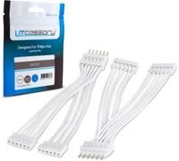 Litcessory Câbles d'extension et connecteurs pour bande lumineuse Philips | Répartiteur - 1 paquet (blanc)