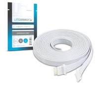 Litcessory Câbles d'Extension et Connecteurs pour Philips Hue Flux | Câble d'extension (Contrôleur vers Lightstrip de démarrage) - 1m, Lot de 2 (Blanc)
