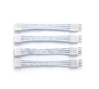 Litcessory Connecteur D'angle Flexible/Câble d'extension pour Philips Hue Gradient Lightstrip (50mm, Lot de 4, Blanc)