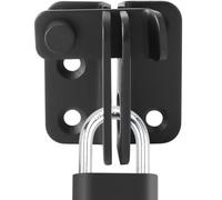 Litensh Litensh Verrou Porte Acier Inoxydable Loquet Coulissante Serrure Volet Loquet Porte à Bascule Boulon Verrou Portail pour pour Fenêtre, Placard et Jardin, Ouverture gauche Noir S
