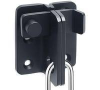Litensh Litensh Verrou Porte Acier Inoxydable Loquet Coulissante Serrure Volet Loquet Porte à Bascule Boulon Verrou Portail pour pour Fenêtre, Placard et Jardin, Ouverture gauche Noir L