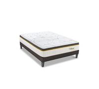 BELLECOUR LITERIE - Ensemble BELLECOUR 3.0 90x200 cm - Matelas Ressorts ensachés + Sommier Bois G
