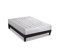 BELLECOUR LITERIE | Ensemble CHÂTELET 160x200 cm | Matelas Mémoire de Forme + Sommier Bois