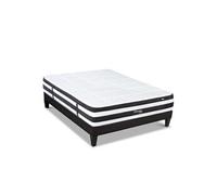 LITERIE - Ensemble FONTAINEBLEAU 90x190 cm - Matelas Ressorts ensachés + Sommier Bois