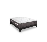 LITERIE - Ensemble PRIVILEGE 90x190 cm - Matelas Ressorts ensachés + Sommier Bois