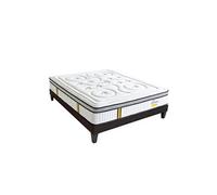 LITERIE - Ensemble REINA 2.0 140x200 cm - Matelas Ressorts ensachés + Sommier Bois