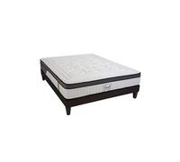 LITERIE - Ensemble TIVOLI 140x200 cm - Matelas Mémoire de forme + Sommier Bois