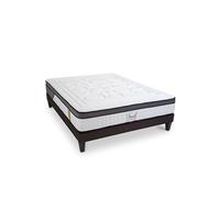 LITERIE - Ensemble TIVOLI 90x200 cm - Matelas Mémoire de forme + Sommier Bois