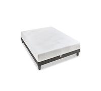 BELLECOUR LITERIE - Ensemble VOSGES 90x190 cm - Matelas Mousse Haute Densité + Sommier Bois