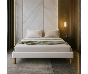 Literie Julien Adrien - Solide et Confortable Sommier Tapissier + Pieds en 18 cm - 200x200-14 Lattes - Montage Rapide et Facile - epaisseur du Metal +/- 1,2 mm
