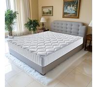 Literie Julien Matelas Mathieu a Ressorts Ensaches + 3,5 cm de Latex 75 Kg/m3-160x200 Hauteur +/- 20,5 cm - Accueil Ferme - Soutien Ferme - 5 Zones de Confort - Hypoallergenique