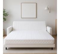 Literie Julien Matelas Très Ferme pour Tous BZ + Alèse 140x190 x 10 cm - Découpe Assise 60 cm - 5 Zones de Confort - Très Respirant
