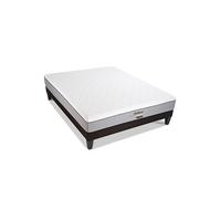 BELLECOUR LITERIE - Pack AMBOISE 140x200 cm - Matelas Mémoire de forme + Sommier Bois + Protège matelas anti punaise G