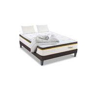 Pack Prêt à dormir BELLECOUR 3.0 140x200 cm - Matelas Ressorts ensachés + Sommier + Accessoires G