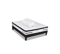 BELLECOUR LITERIE - Pack Prêt à dormir BELLEVUE 140x190 cm - Matelas Ressorts ensachés + Sommier + Accessoires G