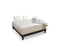 BELLECOUR LITERIE - Pack Prêt à dormir EMPEREUR 140x200 cm - Matelas Mémoire de forme + Sommier + Accessoires G