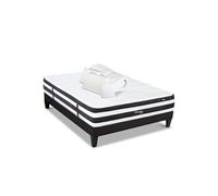 BELLECOUR LITERIE - Pack Prêt à dormir FONTAINEBLEAU 90x190 cm - Matelas Ressorts ensachés + Sommier + Accessoires G