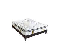 LITERIE - Pack Prêt à dormir REINA 2.0 90x190 cm - Matelas Ressorts ensachés + Sommier + Accessoires