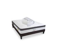 Matelas en mousse à mémoire hybride : 90 x 190 cm / Matelas + Sommier + Pack prêt à dormir