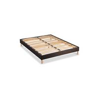 BELLECOUR LITERIE - Sommier à lattes en bois LUMIERE 90x200 cm - Coloris Marron - Livré en kit Marron G