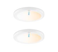 Litglobe Plafonnier LED Detecteur de Mouvement,24W 2400LM Lampe Detecteur de Mouvement Interieur,3000-6000K Plafonnier LED Dimmable,Rond Lampe de Plafond pour Couloir, Balcon, Garage, Cuisine Ø31CM