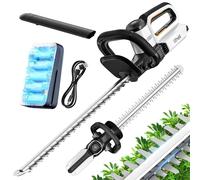 Litheli Taille Haie 20V, Hedge Trimmer de 560 mm pour la Coupe, la Taille et l'élagage des arbustes, Taille-buissons sans Fil de 20 mm avec 1 Batterie de 10 000 mAh.