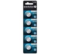 Everactive CR16205BL - Pack de 5 Piles Lithium CR1620 3V, Autonomie 10 ans, Diamètre 16mm, Hauteur 2mm, Usage Unique