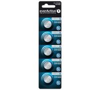 Everactive CR16205BL - Pack de 5 Piles Lithium CR1620 3V, Autonomie 10 ans, Diamètre 16mm, Hauteur 2mm, Usage Unique