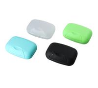 Litinliv 4 pièces Boîte à Savon de Voyage étanche, Porte-savons avec Couvercle,Boîte à Savon Portable de Voyage, Porte-Savon refermable, Boîte de Rangement pour Savon, Randonnée, Camping (4 Couleurs)