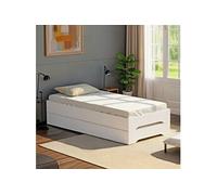 Lits empilables 90x190 bois blanc