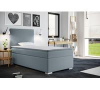 Lits pour adolescents Lit enfant Lit boxspring avec coffre de rangement Surmatelas ICON 100 x 200 cm Bleu