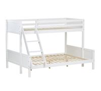 Lits pour enfants superposes 3 couchages avec sommier a lattes 1 lit deux places 140x200 cm et 1 lit une place 90x200 cm LIT06216