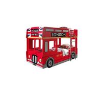Lits Superposés 90x200cm Style Bus Londres avec Leds - SOHO -