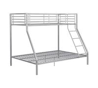 Lits superposés ELEVATIO IV - 90 et 140 x 190 cm - Acier - Argent