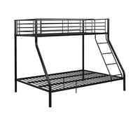 Lits superposés ELEVATIO IV - 90 et 140 x 190 cm - Acier - Noir