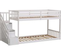 Lits superposés pour enfants 190x90cm blanc CELESTINE