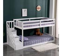 Lits superposés pour enfants 190x90cm blanc CELESTINE
