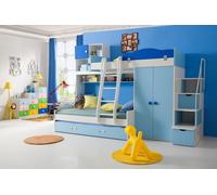 Lits Superposés Véritable Bois Enfants & Jeunes Chambre New Lit Double Étage