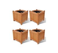 vidaXL Lits surélevés 4 pcs 30 x 30 x 30 cm