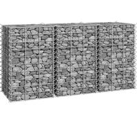 Lits surélevés en gabion 3 pcs 30x30x50 cm Fer