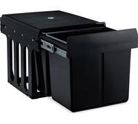 Litter Bin Corbeille à 2 compartiments 30L poubelle de recyclage extractible