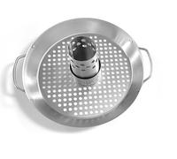 Little Balance 3080, Rôtissoire à Poulet pour Barbecue, Support de Cuisson pour Barbecue, Récipient Amovible, Cône aromatique, Ø 31 cm, Tout INOX
