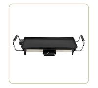 LITTLE BALANCE 8273 Happy Plancha 50 - Plancha électrique 4 - 6 personnes - Plaque de cuisson anti-adhésive - Tout type d'aliments - Puissance 2000 W - Noir / Inox