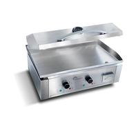 LITTLE BALANCE 8473 Aquitaine Pro Plus, Plancha électrique professionnelle, 2 zones de cuisson, Couvercle, 3500 W, Fabrication française, Tout Inox