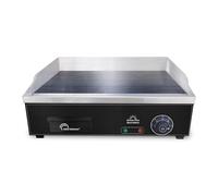 LITTLE BALANCE 8668 Snack Plus Black Edition, Plancha électrique 6-8 personnes, Plaque de cuisson acier anti-adhésive 8mm, 2900 W, Noir
