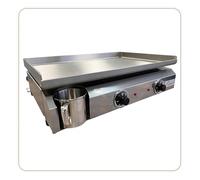 LITTLE BALANCE 8679 Amplitude 60-40, Plancha électrique semi professionnelle, 2 zones de cuisson indépendantes, 3000 W, Fabrication 100% française, Tout Inox