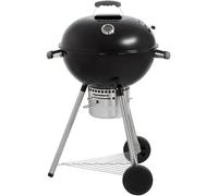 LITTLE BALANCE, barbecue à charbon noir, diamètre 57 cm, grille en acier inoxydable 54 x 54 cm, couvercle avec thermomètre et 2 roues
