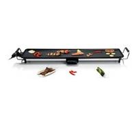 LITTLE BALANCE 8238 Happy Plancha 70 - Plancha électrique 6 - 8 personnes - Plaque de cuisson anti-adhésive - Tout type d'aliments - Puissance 2000 W - Noir / Inox